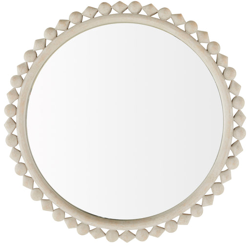Belle Mirror Distressed White|Clear Mirror