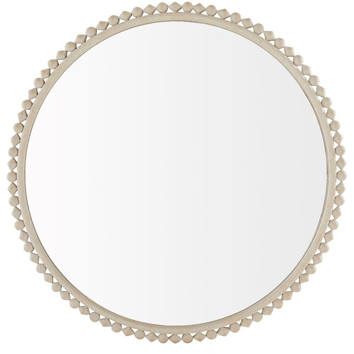 Belle Mirror Distressed White|Clear Mirror