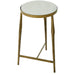 Gabby - SCH-175214 - Side Table - Adonia - Honed White Banswara Marble|Antique Forged Brass