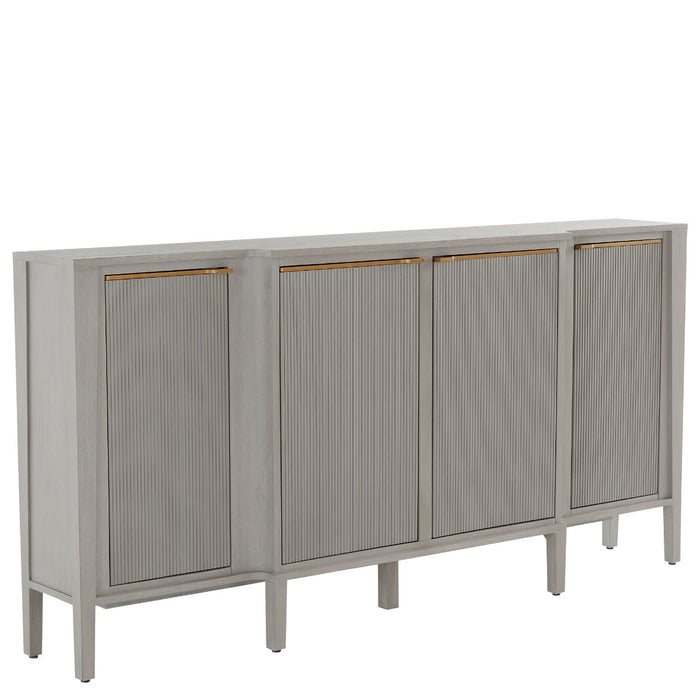 Gabby - SCH-175228 - Sideboard - Leary - Light Gray Cerused|Stained Gold