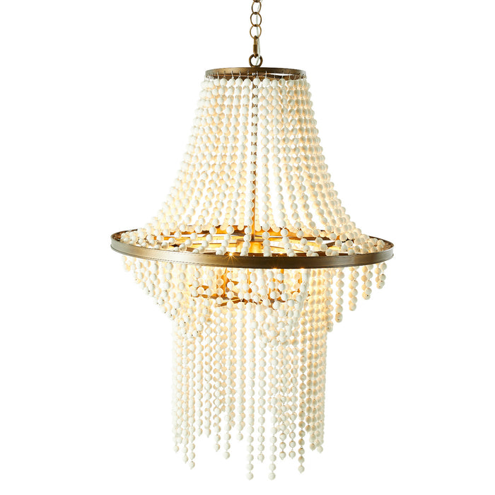 Gabby - SCH-175237 - Six Light Chandelier - Griffith - Textured White|Brushed Brass