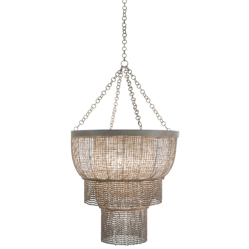 Halia Four Light Chandelier Antique White|White Washed Wood