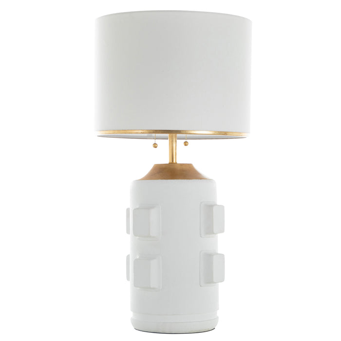 Gabby - SCH-175369 - Two Light Table Lamp - Bridget - Plaster White|Vintage Gold|Feather White Linen