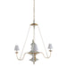 Gabby - SCH-175390 - Four Light Chandelier - Pascal - Textured White/Vintage Gold