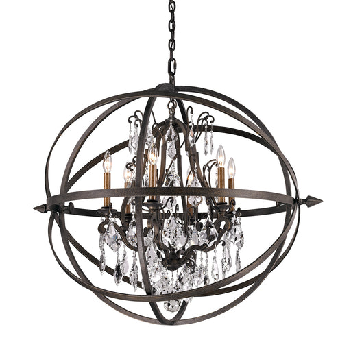 Byron Six Light Chandelier Vintage Bronze