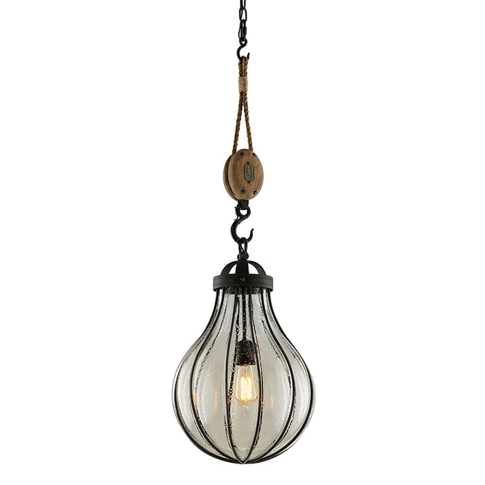 Troy Lighting - F4905-FOR - One Light Pendant - Murphy - Forged Iron