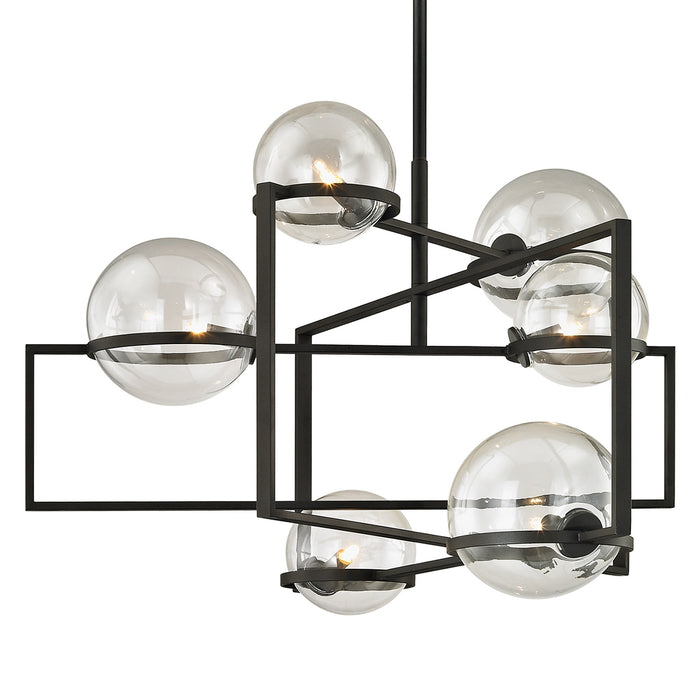 Troy Lighting - F6226-TBK - Six Light Chandelier - Elliot - Textured Black