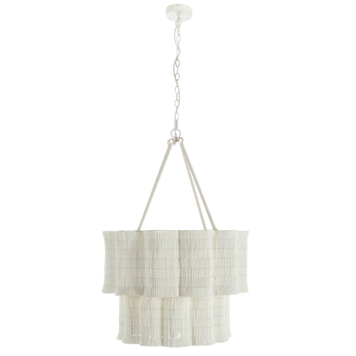 Mimi Four Light Chandelier Winter White|Natural