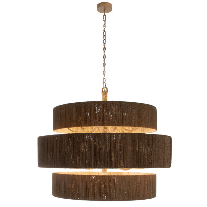 Gabby - SCH-175462 - 15 Light Chandeiier - Ellington - Natural Seagrass