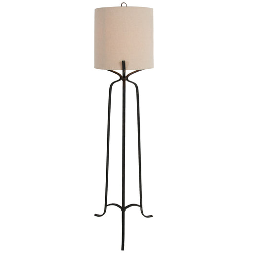 Elena One Light Floor Lamp Antique Bronze