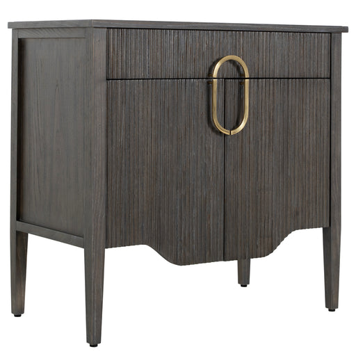 Darrius Nightstand Cerused Ash|Brass