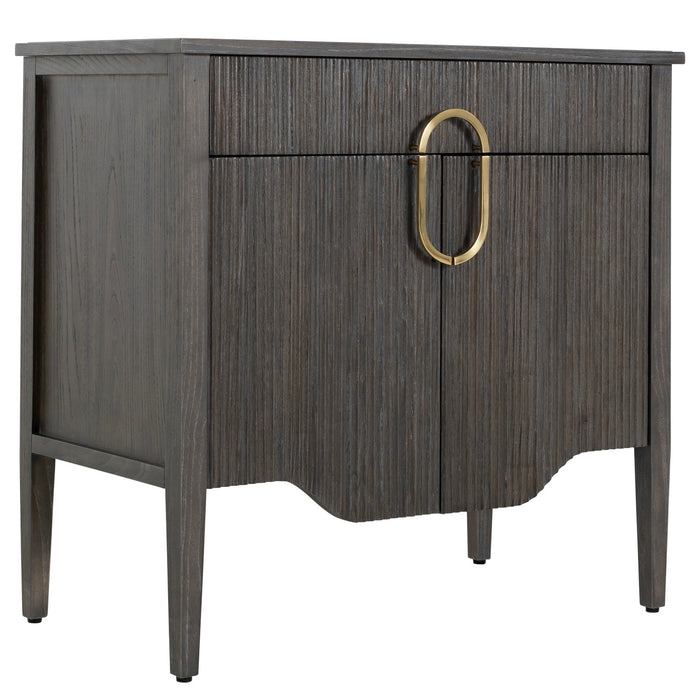 Gabby - SCH-175509 - Nightstand - Darrius - Cerused Ash|Brass