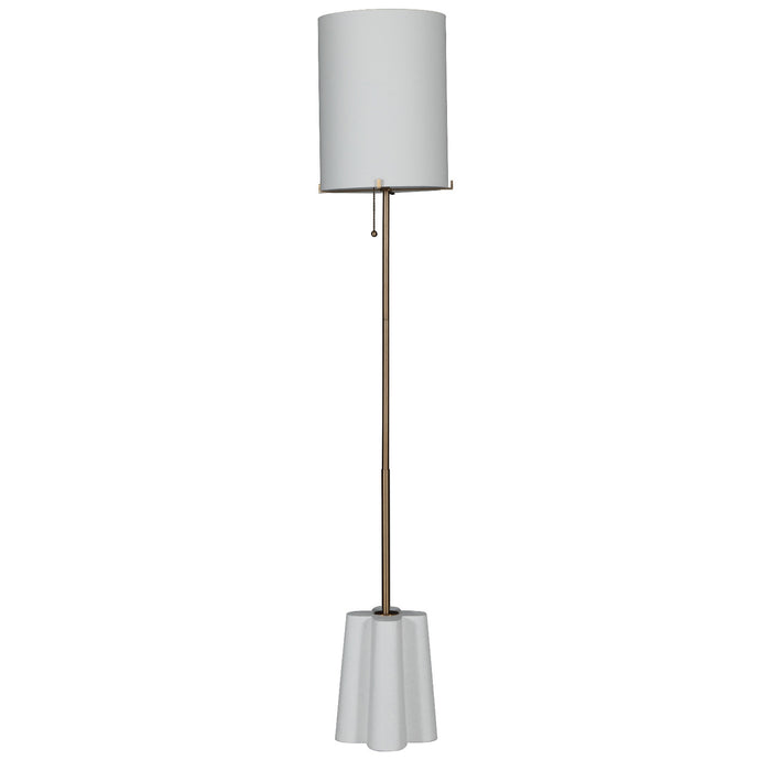 Gabby - SCH-175547 - One Light Floor Lamp - Florence - Brushed Brass|White Linen