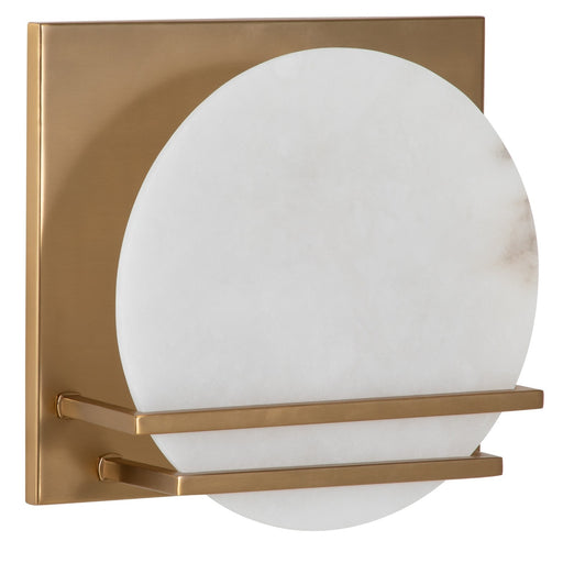 Yara One Light Wall Sconce Polished Brass|Natural Alabaster