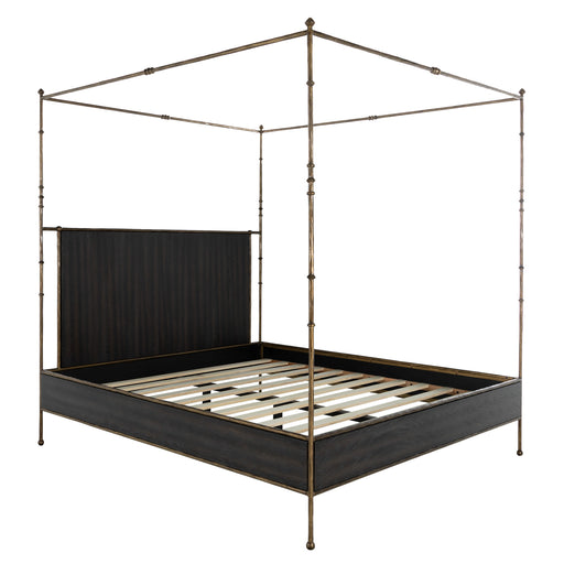 Gabby - SCH-175598 - King Bed - Reese - Cerused Forest Black|Dark Antique Brass