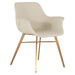 Gabby - SCH-175624 - Dining Chair - Channing - Stainless Gold|White Leather