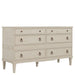 Gabby - SCH-175629 - Dresser - Archie - Cerused White|Antique Bronze