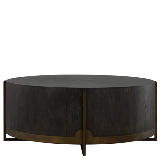 Clifton Coffee Table Cerused Forest Black|Aged Brass