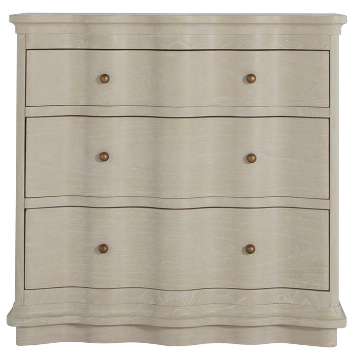 Gabby - SCH-175638 - Nightstand - Meredith - Textured Cerused White|Stained Brass