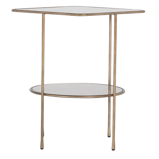 Ernest Side Table Antique Mirror|Antique Champagne