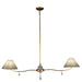 Gabby - SCH-175659 - Two Light Linear Chandelier - Loretta - Distressed Ivory|Vintage Gold