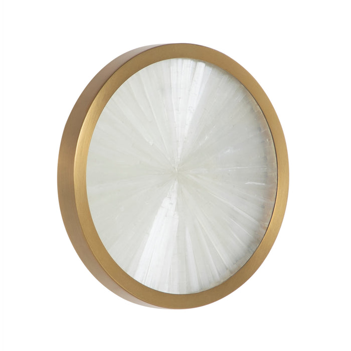 Gabby - SCH-175703 - One Light Wall Sconce - Neptune - Rubbed Brass|Natural Selenite