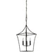 Gabby - SCH-175708 - Four Light Pendant - Clover - Black Forged Iron
