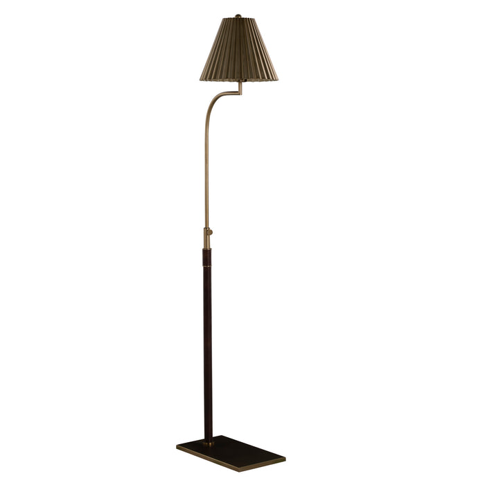 Gabby - SCH-175726 - One Light Reading Light - Conway - Brown Leather|Brushed Antique Brass