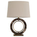 Gabby - SCH-175738 - One Light Table Lamp - Janelle - Matte Antique Brass|White Linen|Dark Emperora Marble