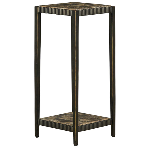 Ariana Drink Table Forged Antique Bronze|Marron Imperial Marble
