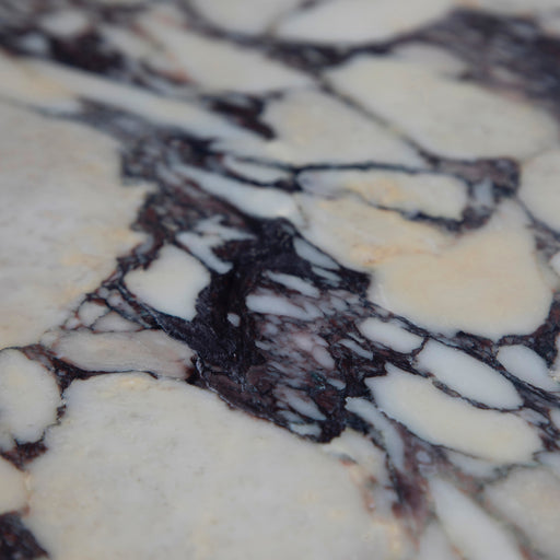 Cain Side Table Cerused Light Natural|Antique Brass