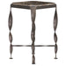 Gabby - SCH-175773 - Side Table - Armand - Black Forged Iron|Natural Travertine
