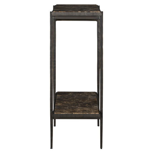 Ariana Bar Console Forged Antique Bronze|Marron Imperial Marble