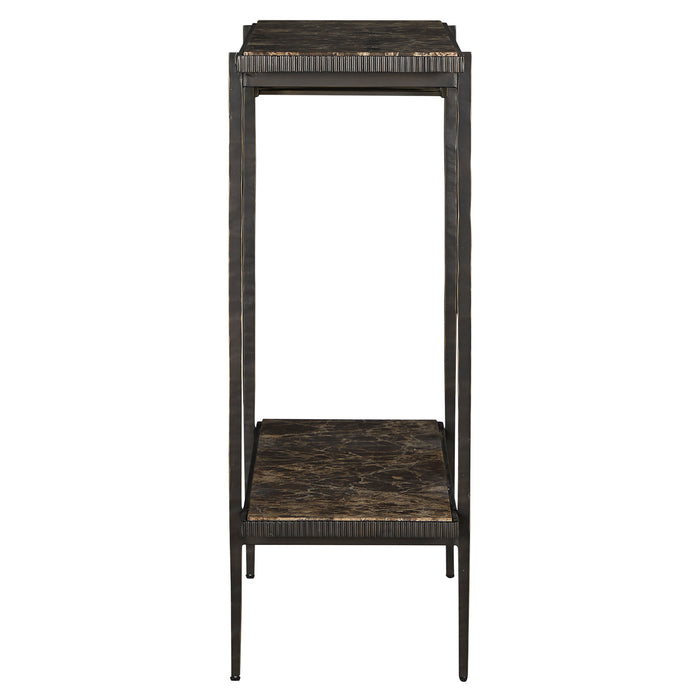 Gabby - SCH-175798 - Bar Console - Ariana - Forged Antique Bronze|Marron Imperial Marble