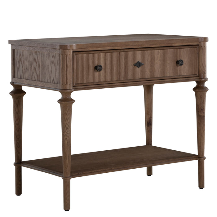 Gabby - SCH-175824 - Nightstand - Andrea - Satin Oak|Antique Bronze
