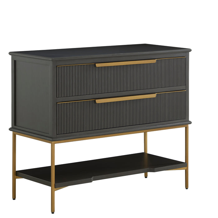 Gabby - SCH-175831 - Nightstand - Riggs - Stained Gold|Sesame Black