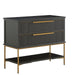 Gabby - SCH-175831 - Nightstand - Riggs - Stained Gold|Sesame Black