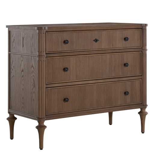 Andrea Chest Satin Oak|Antique Bronze