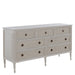 Gabby - SCH-175846 - Dresser - Caroline - Cerused White|Painted Burlap