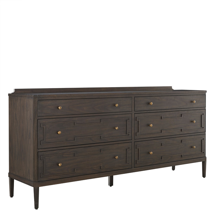 Gabby - SCH-175847 - Dresser - Glenwood - Cerused Brown|Brushed Antique Brass