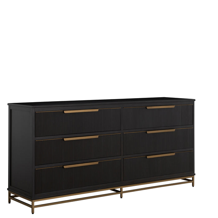 Gabby - SCH-175853 - Dresser - Riggs - Stained Gold|Sesame Black