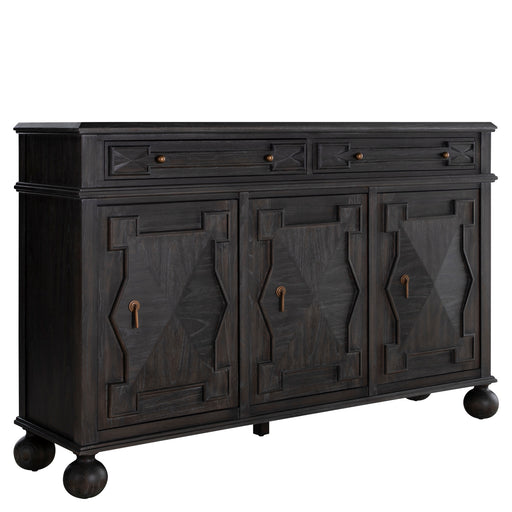 Ezekiel Sideboard Cerused Forest Black|Antique Bronze