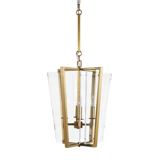 Melissa Four Light Lantern Matte Antique Brass