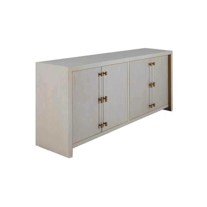 Gabby - SCH-192420 - Cabinet - Winford - Cerused White|Stained Gold