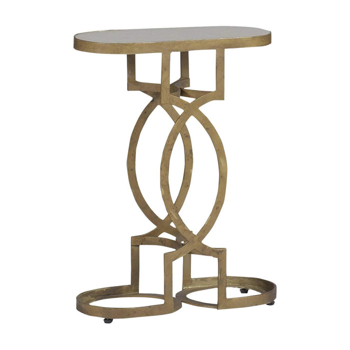 Gabby - SCH-250255 - Table - Natasha - Antique Brass|Clear Mirror