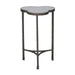 Gabby - SCH-250285 - Side Table - Walter - Heavy Textured Black|Antique Eglomise Mirror