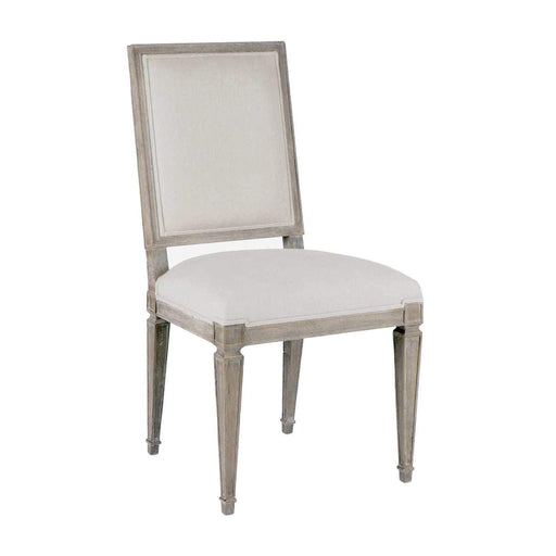 Danielle Chair Burnished Oak|Sunbrella Linen Dove