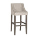 Gabby - SCH-578-S300-F03 - Bar Height Stool - Winston - Burnished Oak|Sunbrella Linen Dove|Antique Brass Nailheads