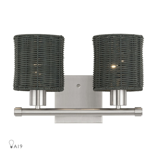 Weavington Two Light Vanity Brushed Nickel