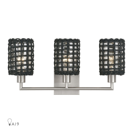 Livex Lighting - 14043-91 - Three Light Vanity - Twinewell - Brushed Nickel